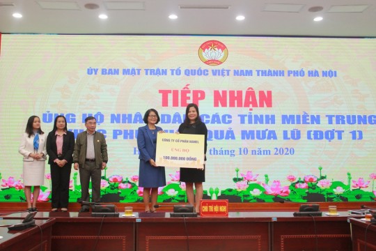 HANEL CHUNG TAY ỦNG HỘ ĐỒNG BÀO MIỀN TRUNG BỊ THIỆT HẠI DO MƯA LŨ